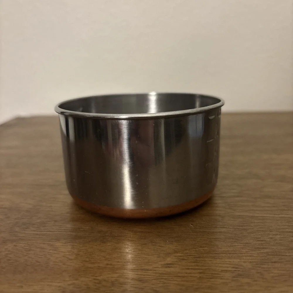 Vintage Revere Ware 1 Cup Measuring Mini Pan Copper Bottom Melting Sauce Pot
